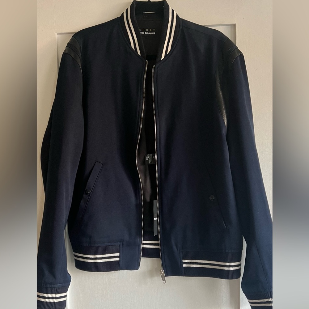 The Kooples Sport Navy bomber jacket size XL